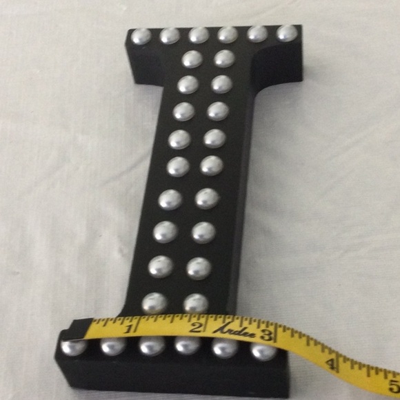 Ashland Black and Pearl Decorative Accent Letter - Picture 3 of 4